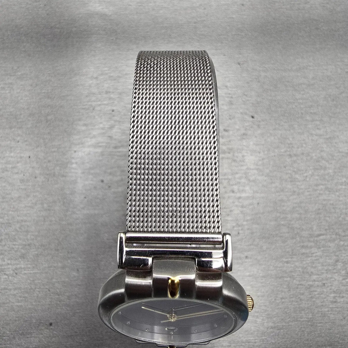 Skagen Watch Men 33mm Blue Dial Two Tone Date Round P38LGSN New Battery4