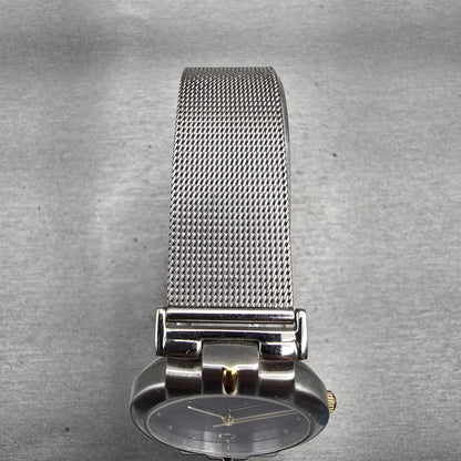Skagen Watch Men 33mm Blue Dial Two Tone Date Round P38LGSN New Battery4