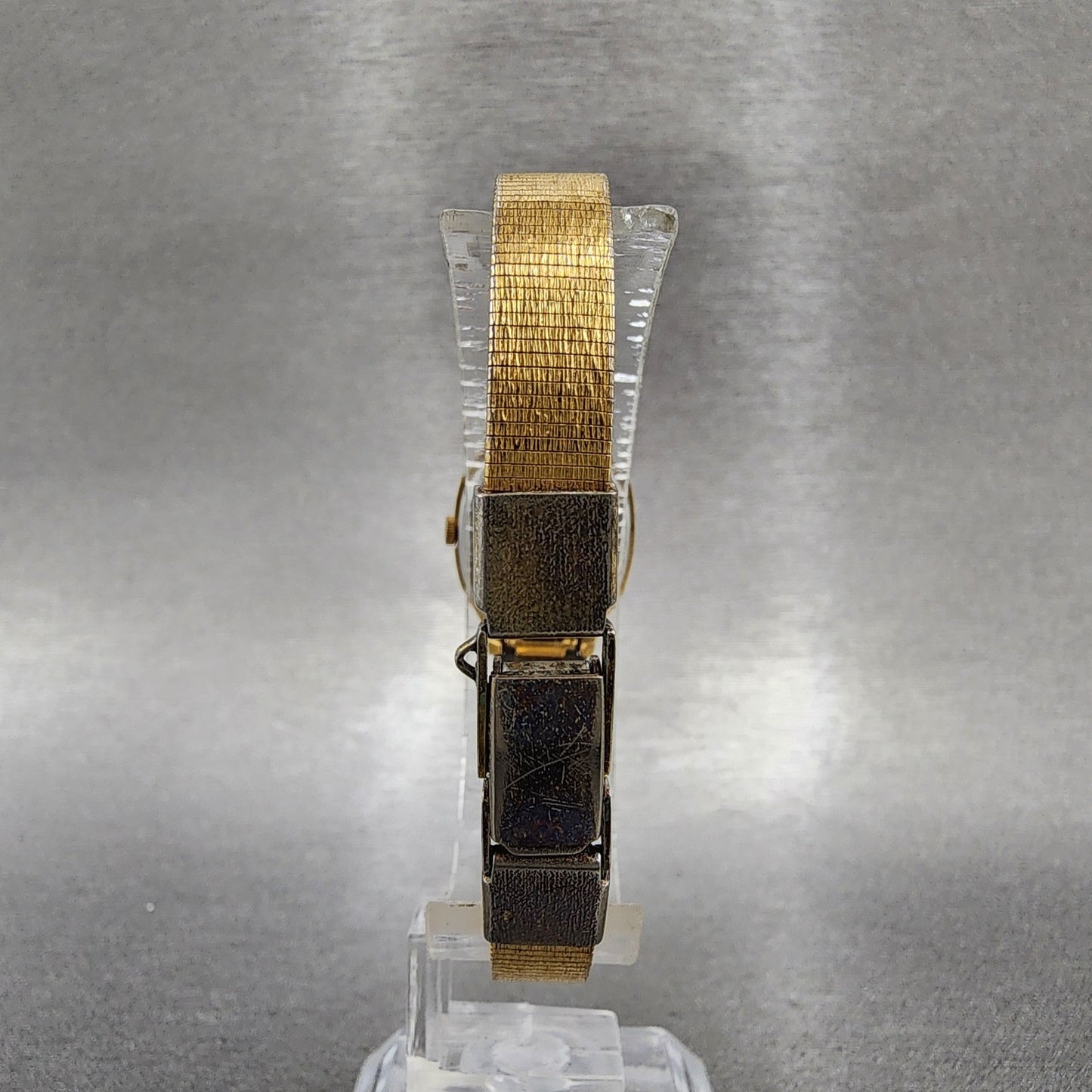 Seiko Watch Women 18mm Champagne Dial Gold Tone Rectangle 23205269 New Battery7