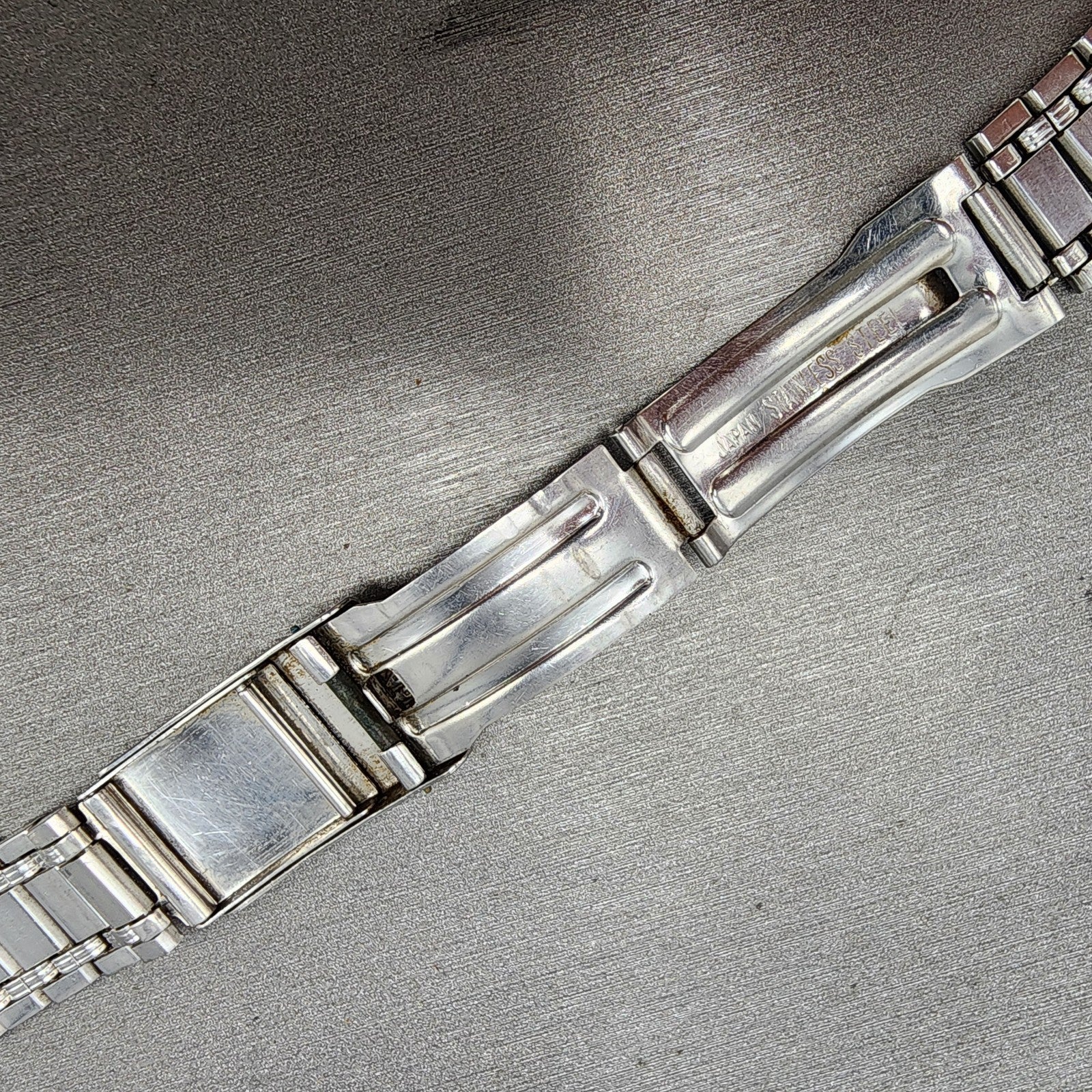 Citizen Bracelet Stainless Steel 12mm Tri Folding Clasp Vintage12