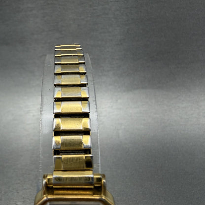 Seiko Tank Watch Women 19mm White Dial Gold Tone Rectangle 2P215C10 New Battery4