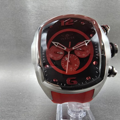 Invicta Lupah Watch Men 47mm Black Dial Silver Daydate 24 Hour 18781 New Battery5