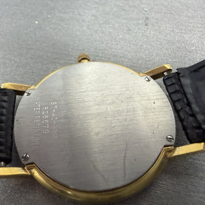 Movado Museum Watch Men 31mm Black Dial Gold Tone Round 8740882 New Battery9