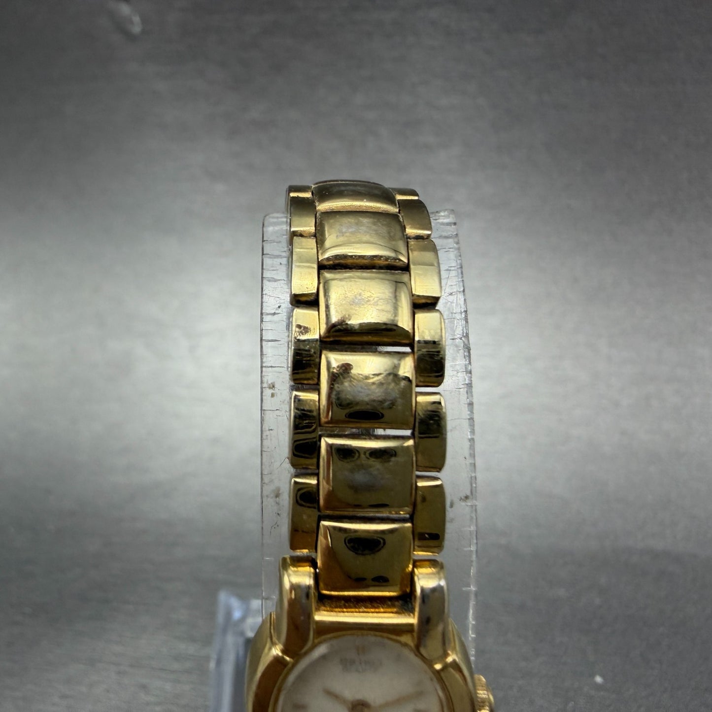 Seiko Watch Women 15mm Cream Dial Gold Tone Round Vinatge 1F20-5A79 New Battery4