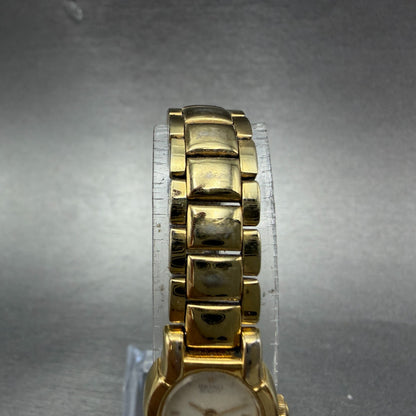 Seiko Watch Women 15mm Cream Dial Gold Tone Round Vinatge 1F20-5A79 New Battery4