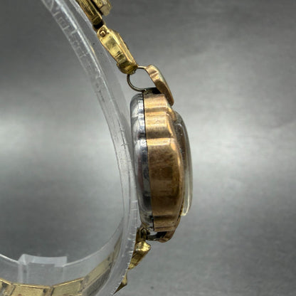 Citizen Watch Women 17mm White Dial Gold Filled Round Manual Wind Runs VTG3