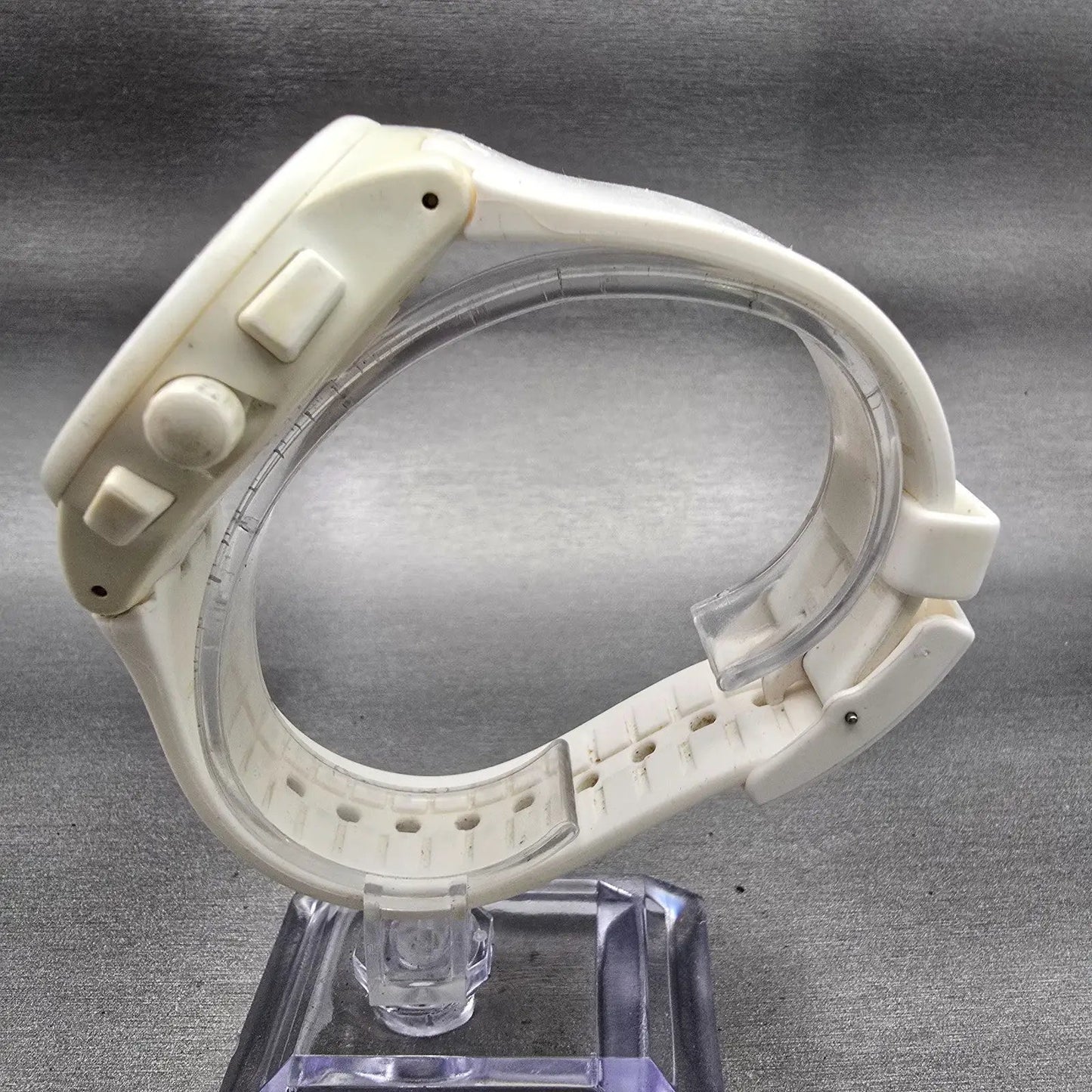 Swatch BASIC WHITE Chronograph Watch Men White Dial White Date SUSW400 New Batt6