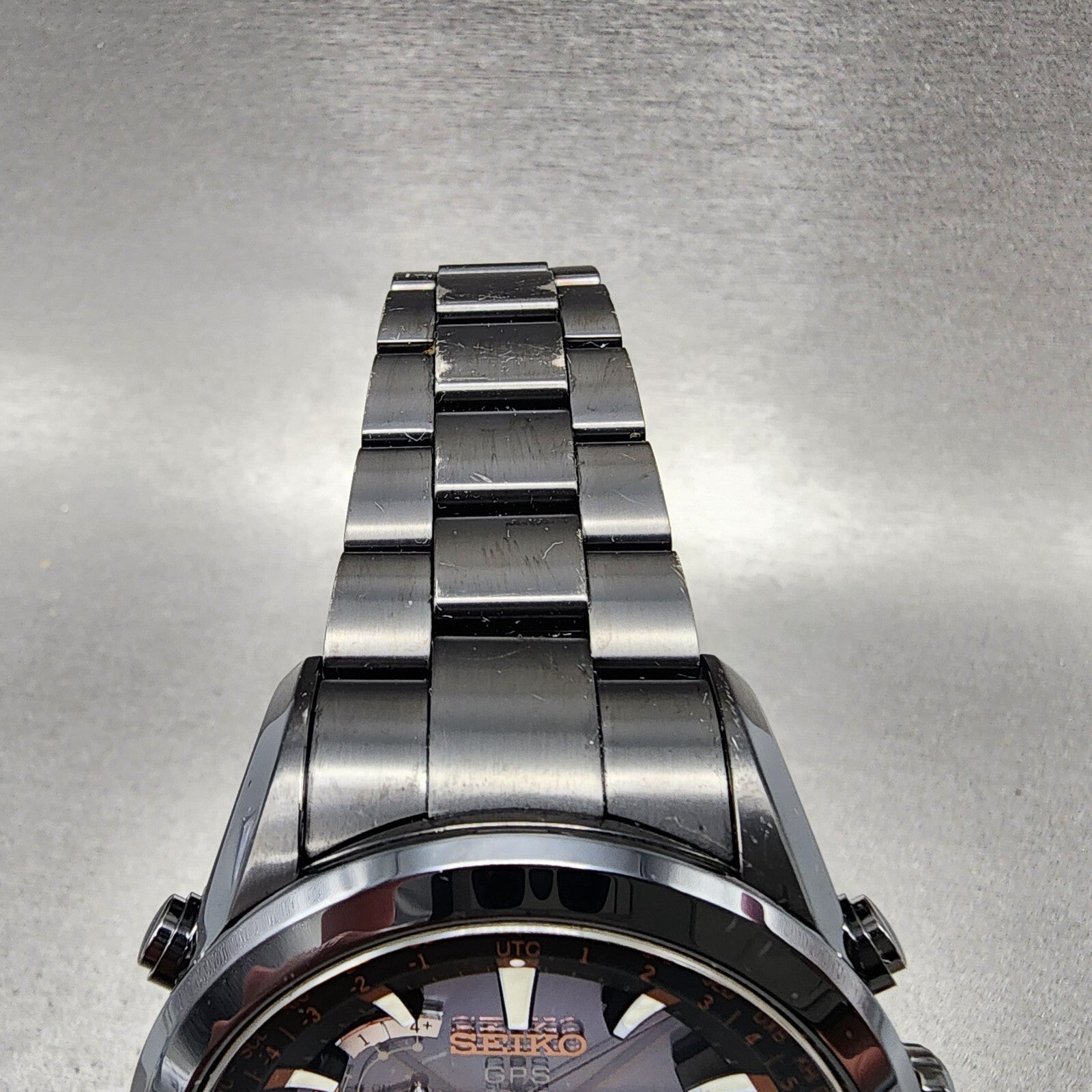 Seiko Astron GPS Watch Men 47mm Black Dial Black Case Date GPS Round 7X520AC04