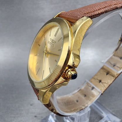 Invicta Angel Watch Women 33mm Gold Dial Gold Tone Round 15150 New Battery2