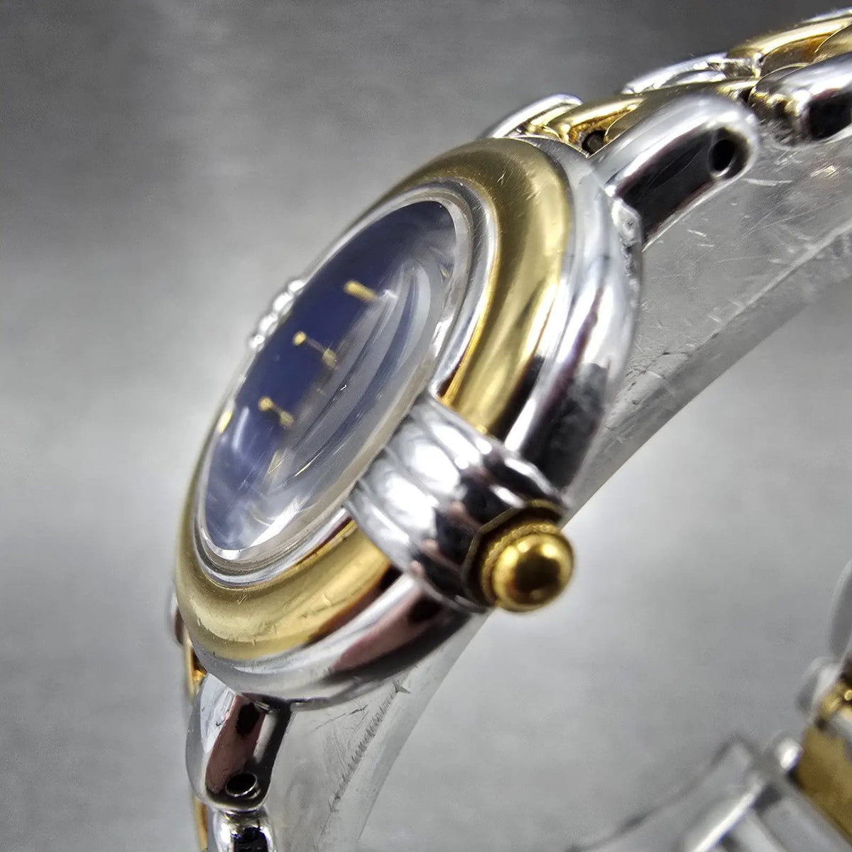 Yves Saint Laurent Watch Women 22mm Blue Dial Two Tone Round 5430-F43089 PARTS3