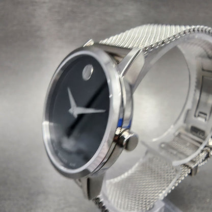 Movado Museum Classic Watch Women 28mm Black Dial Stainless steel Round 0607220