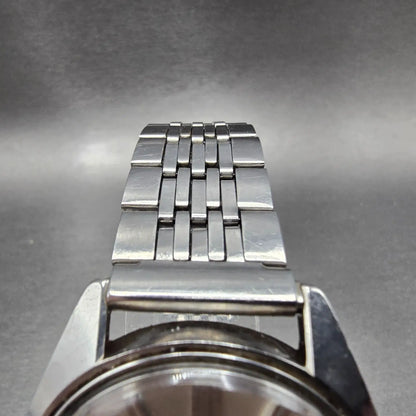 Seiko 5 Automatic Watch Men 37mm Silver Dial Steel Daydate 5126-8060 Round Runs4