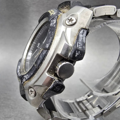 Casio G-Shock GC-2000 Watch Men 45mm Black Dial Black Silver Round VTG PARTS3