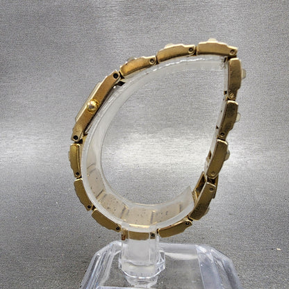 Citizen Tank Watch Women 14mm MOP Dial Gold Tone Rectangle New Battery Vintage6