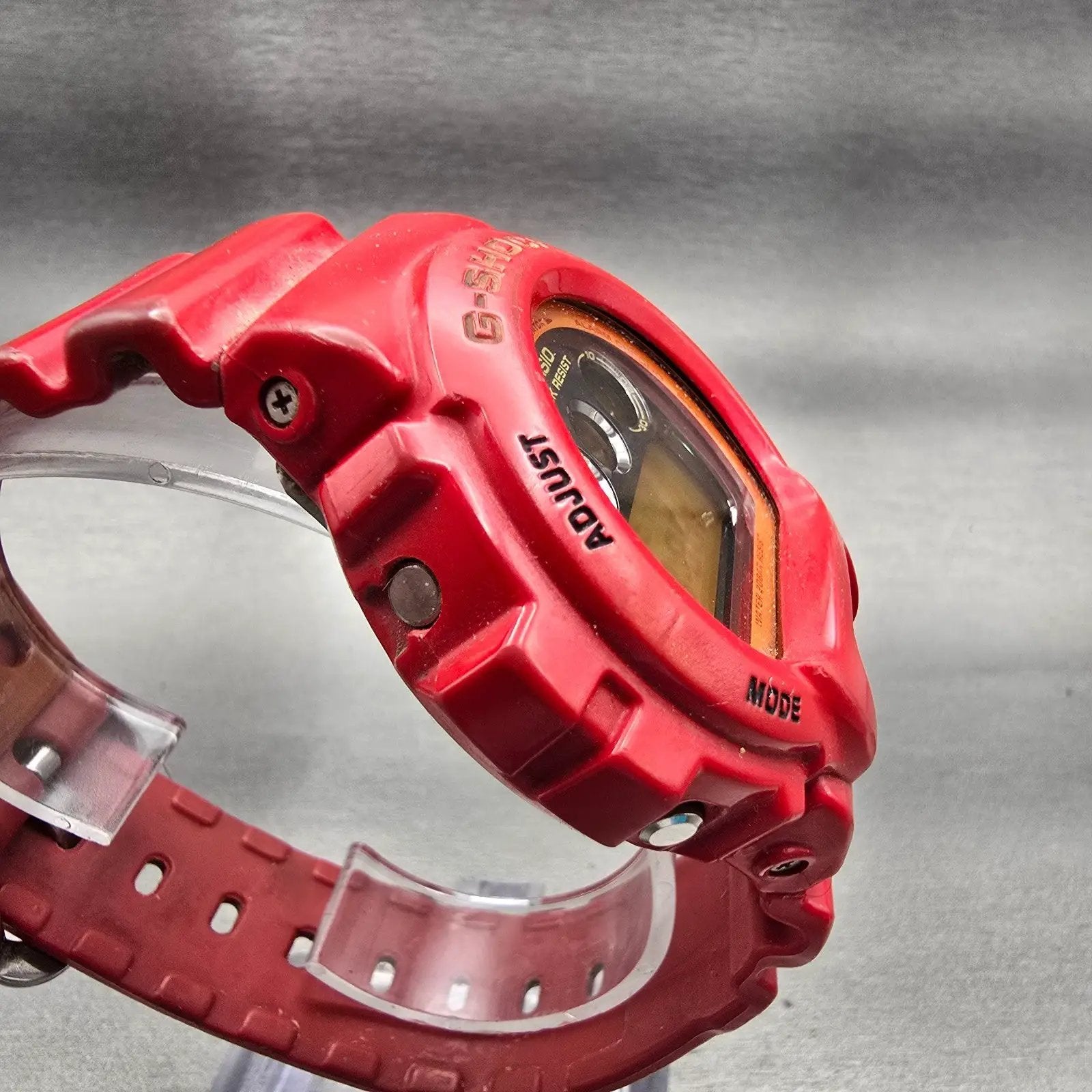 Casio G-Shock DW-6900CB Watch Men 51mm Red Alarm Chronograph Timer New Battery3