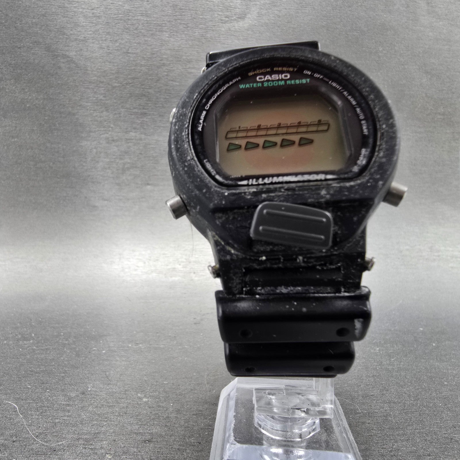 Casio G-Shock DW-6600 Watch men 41mm Black Alarm Chronograph 1199 Vintage PARTS6