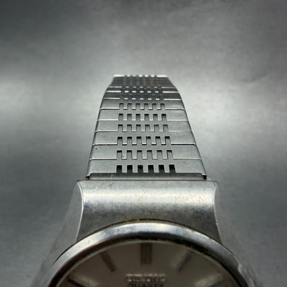 Seiko Watch Men 36mm Silver Dial Silver Tone Daydate 0843-8041 New Battery VTG4