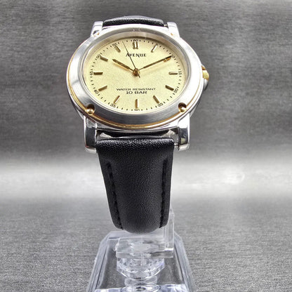 Seiko Avenue Watch Men 33mm Champagne Dial Two Tone Round 7N01-635A New Battery5