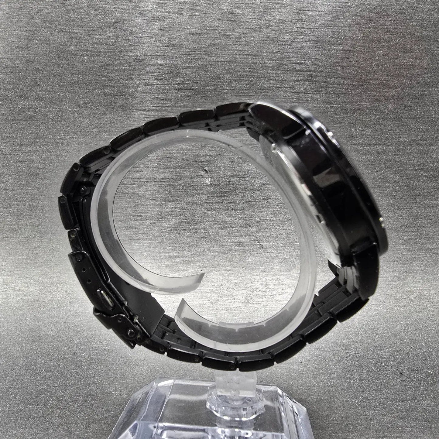 Bulova HArley Davidson Chronograph Watch Men 43mm Black Dial Black Tone New Batt8