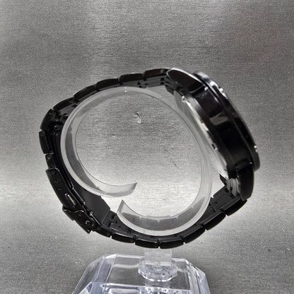 Bulova HArley Davidson Chronograph Watch Men 43mm Black Dial Black Tone New Batt8