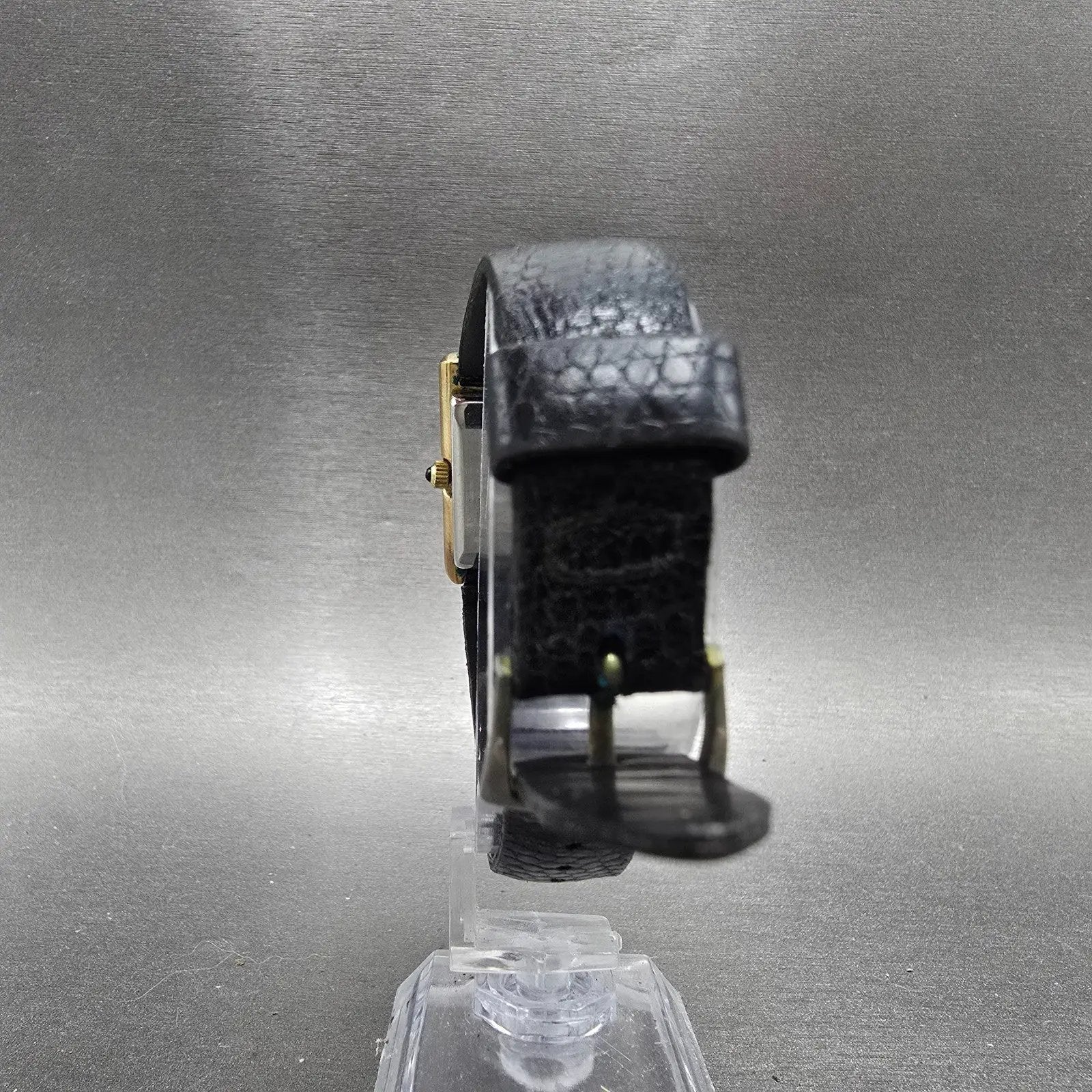 Jules Jurgensen Tank Watch Men 24mm White Dial Gold Tone Rectangle PARTS8