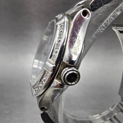 Citizen Eco-Drive Riva Watch Women 26mm MOP Dial Silver Gemmed E011-S043697 Runs2