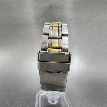 Seiko Tank Watch Men 26mm Champagne Dial Two Tone V701-5e40 New Battery