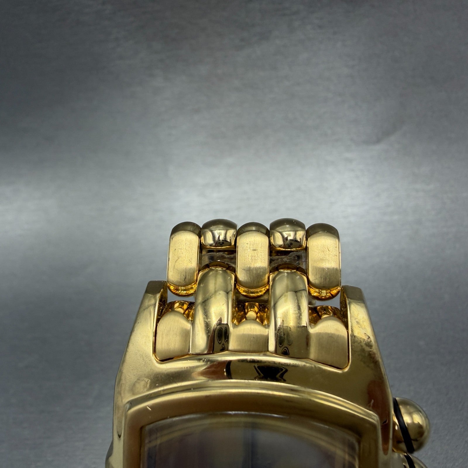 Invicta Lupah Chrono Watch Men 40mm Rose Dial Gold Tone Oval Date 2224 New Batt4