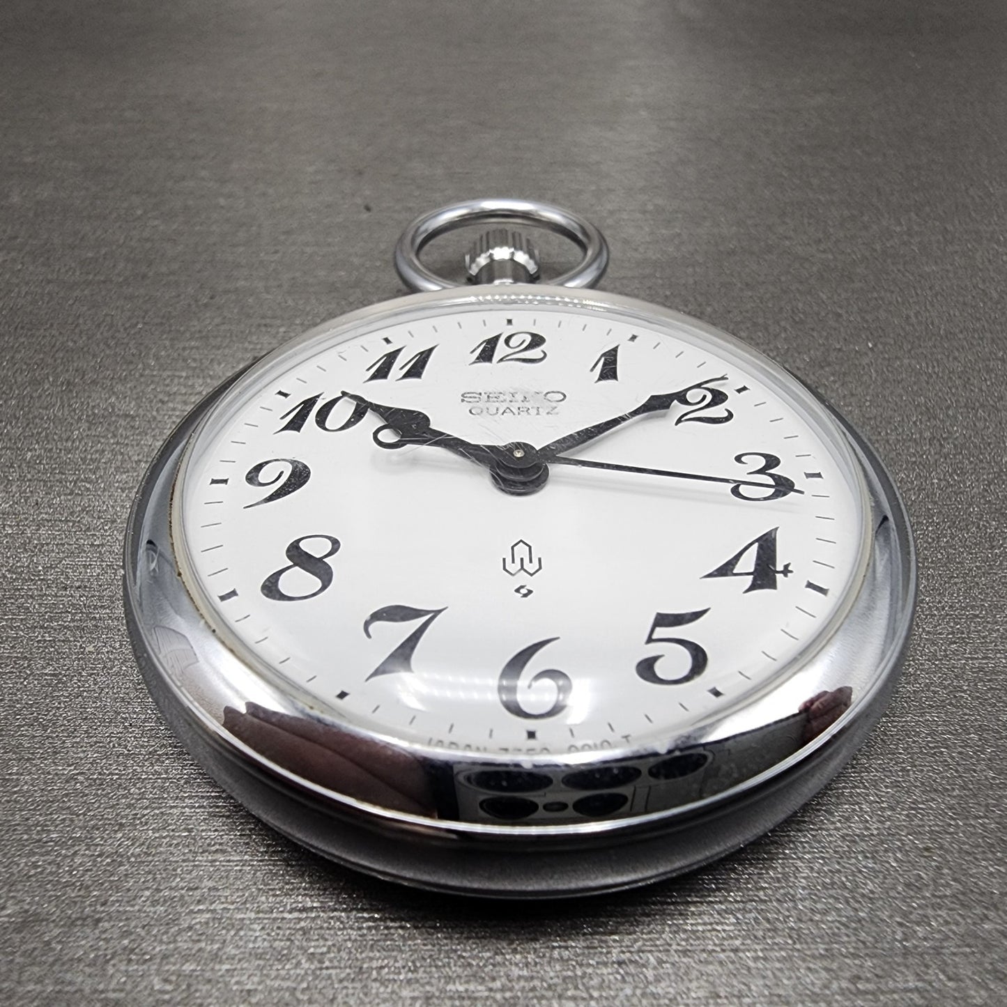 Seiko Pocket Watch Men 50mm White Dial Silver Tone 75500010 PARTS3