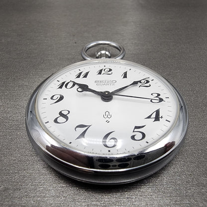 Seiko Pocket Watch Men 50mm White Dial Silver Tone 75500010 PARTS3