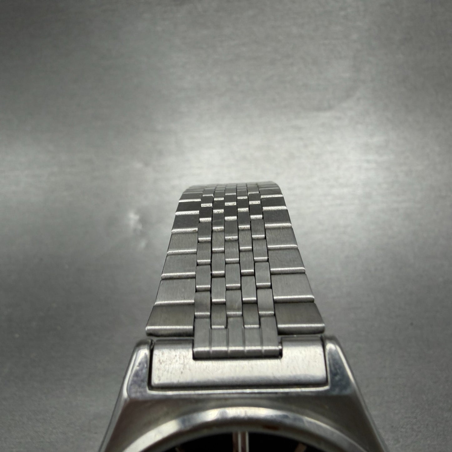 Seiko Alba Watch Men 37mm Black Dial Silver Tone Daydate V743-0a20 New Battery 44