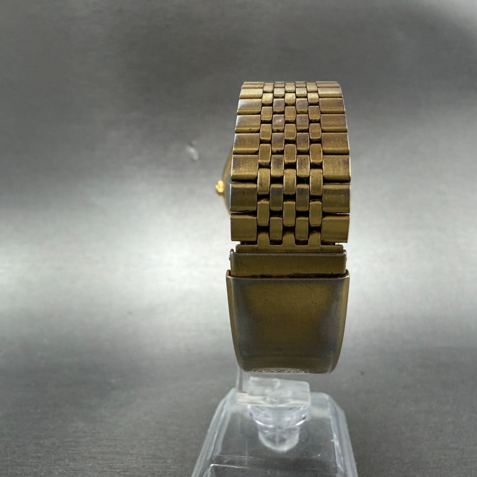 Citizen CQ Watch Men 35mm Champagne Dial Gold Tone Daydate 6101-S16903 NewBat BC7