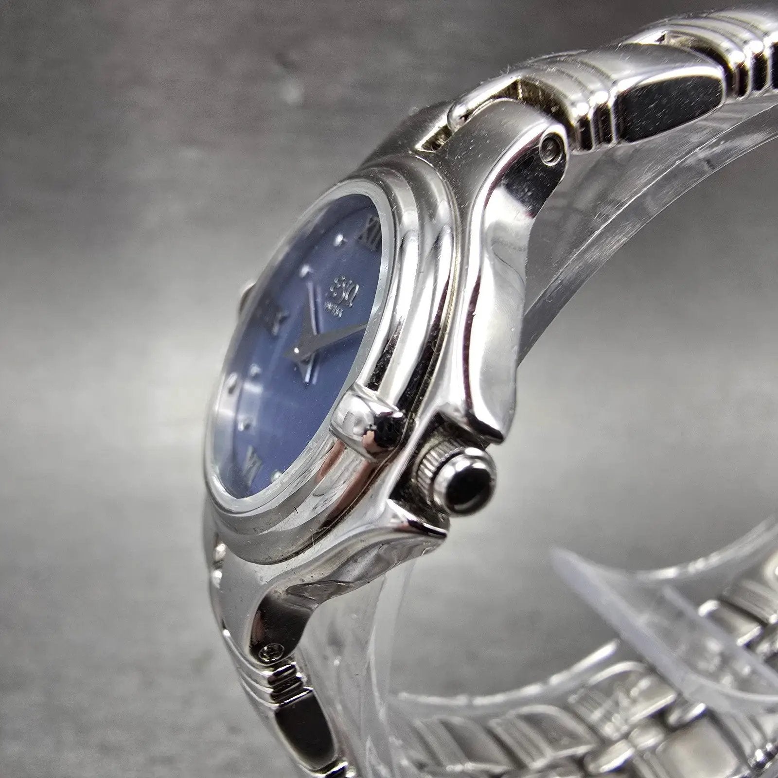ESQ Watch Women 24mm MOP Dial Stainless Steel Round 100553 New Battery2