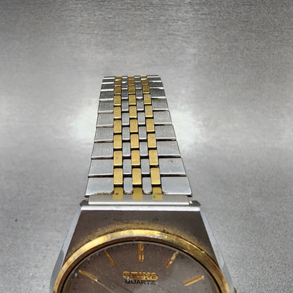 Seiko SQ Watch Men 35mm Gray Dial Two Tone Daydate 8123-7249 PARTS