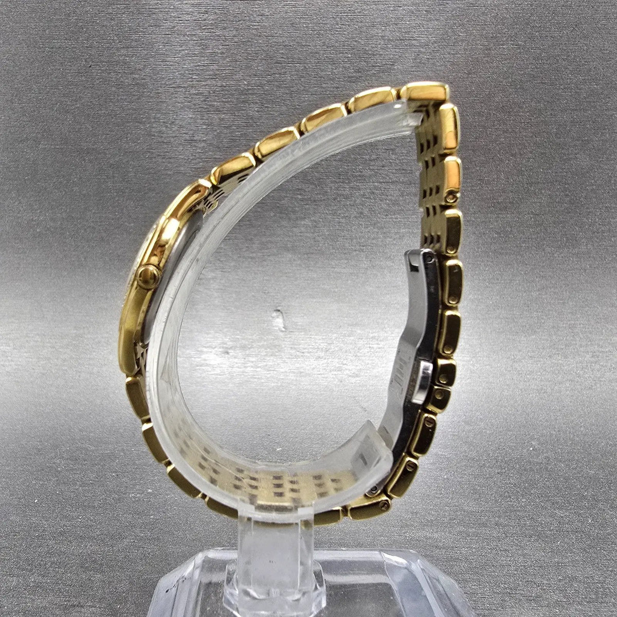 Citizen Eco-Drive Stiletto Watch Women 23mm MOP Dial Gold Diamonds Works6