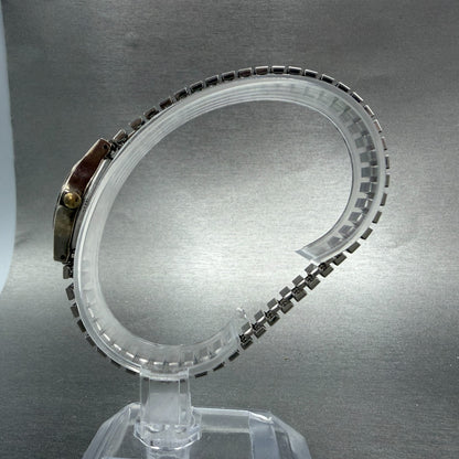Seiko Watch Women 20mm Silver Dial Silver Tone Round 8Y21-0010  New Battery HJ76