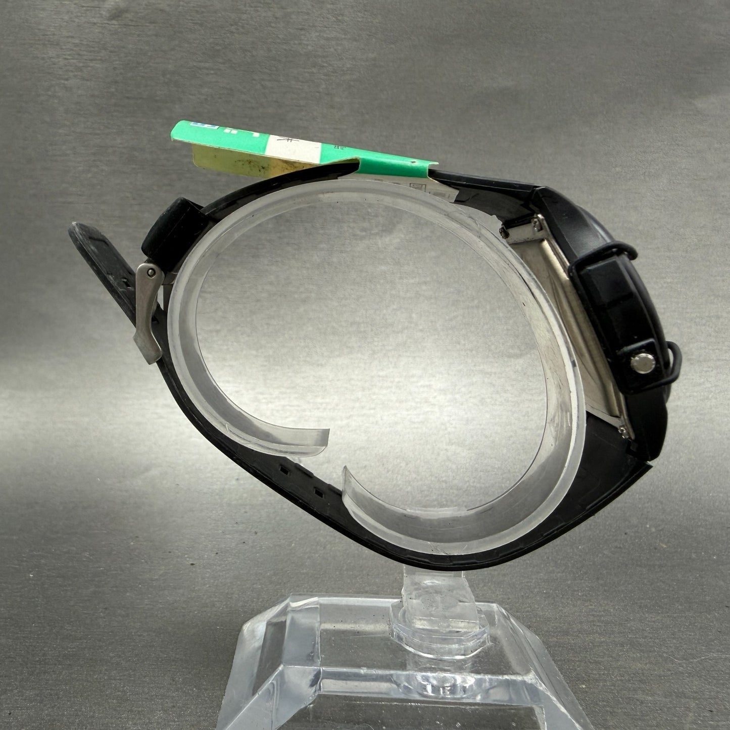 Casio AQW-5 Watch Men 36mm Analog Digital Black Tone Round VTG PARTS9