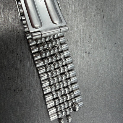 Seiko Beads Of Rice Bracelet 18mm Stainless Steel Japan Vintage NO ENDLINKS9