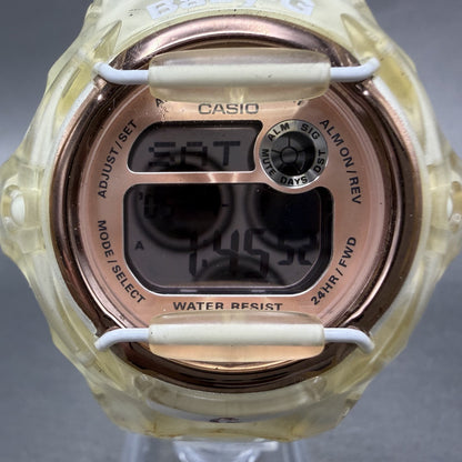 Casio Baby-G Watch Women Rose Clear Digital Alarm Chronograph BG-169G New Batt1