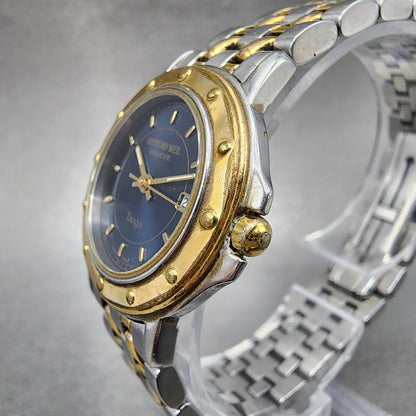 Raymond Weil Tango Watch Women 28mm Blue Dial Two Tone Date Round 5360 New Batt2