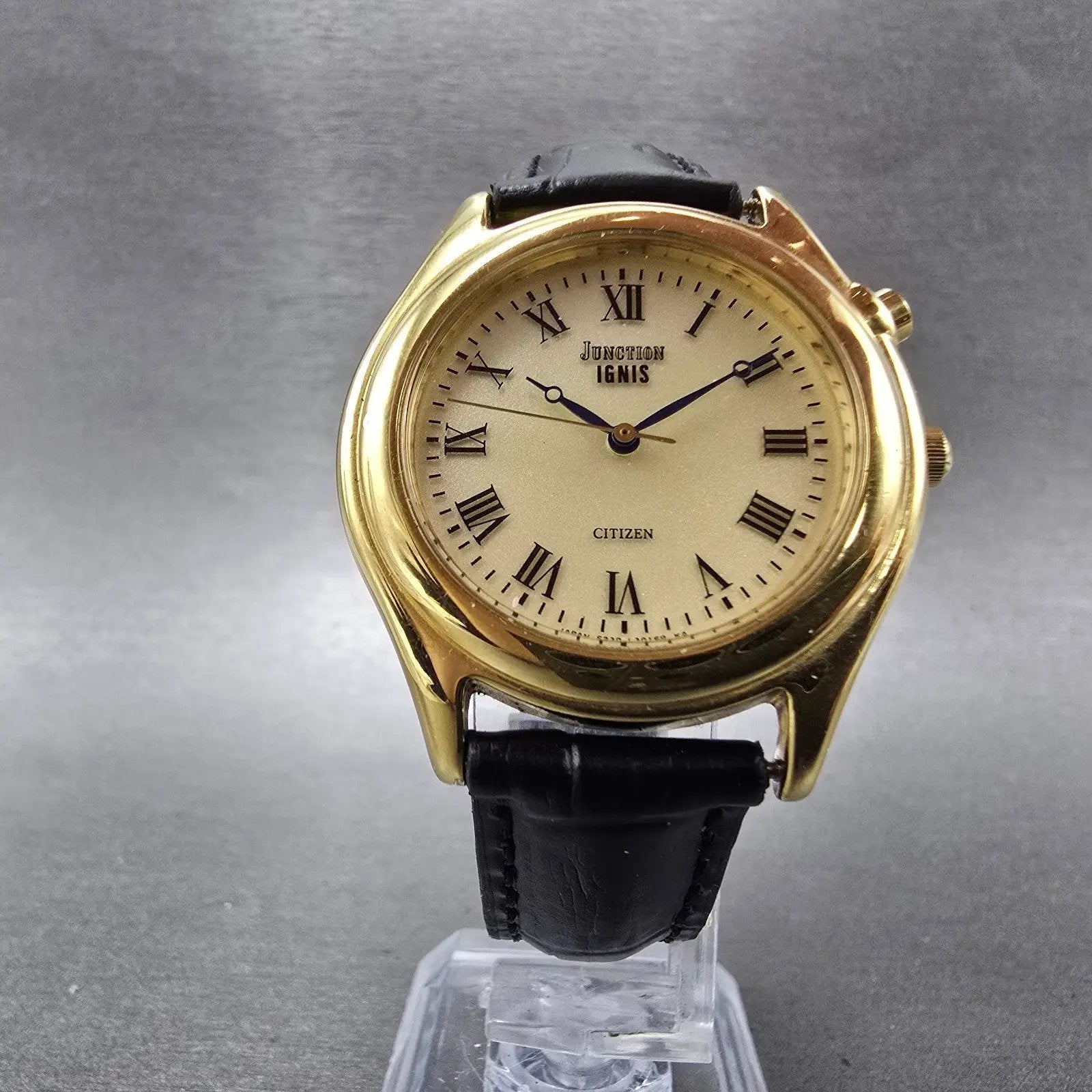 Citizen Junction Watch Men 35mm Champagne Dial Gold Tone READ!!!!!!! New Battery5