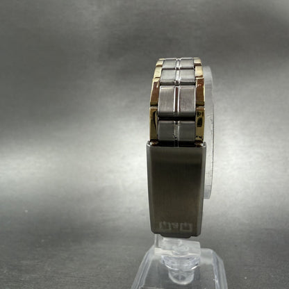 Citizen Q&Q Tank Watch Women 23mm Champagne Dial Silver Tone Rectangle New batt7
