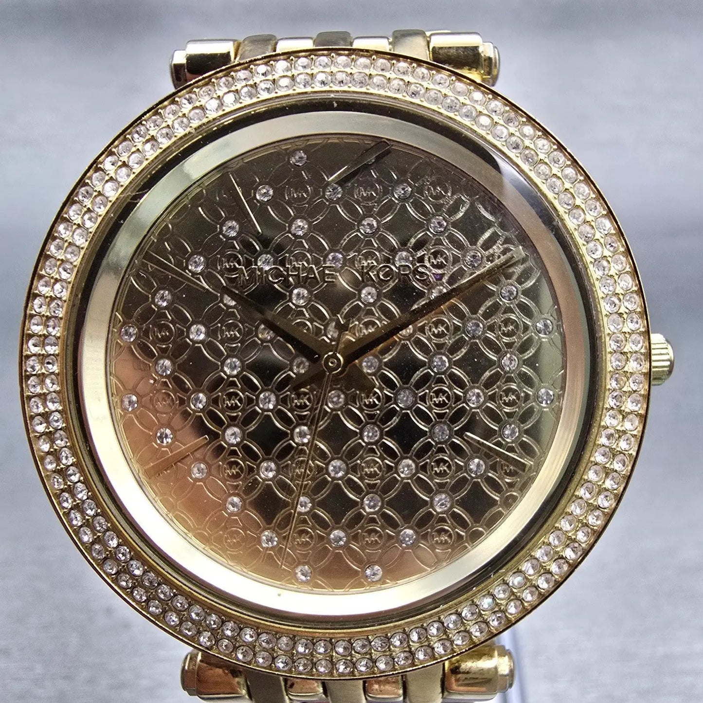 Michael Kors Darci Watch Women 39mm Gold Dial Gold Tone MK3398 New Battery1