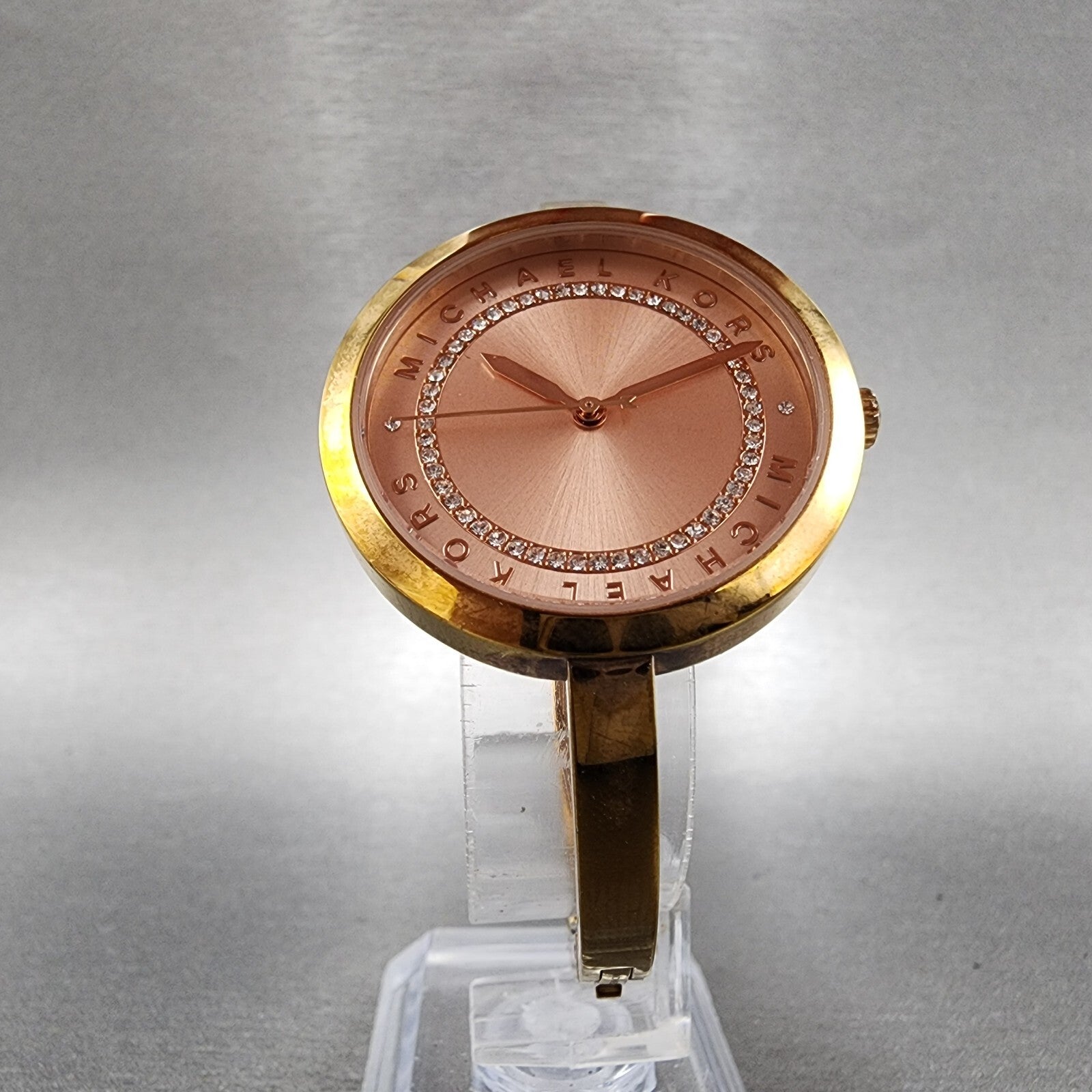 Michael Kors Blakely Watch Women 34mm Rose Dial Rose Gold Tone Round New Battery5