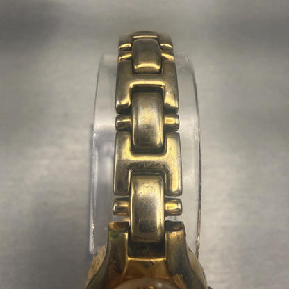 Seiko Watch Women 17mm Champagne Dial Gold Tone Oval 1N01-0CS0 New Battery4