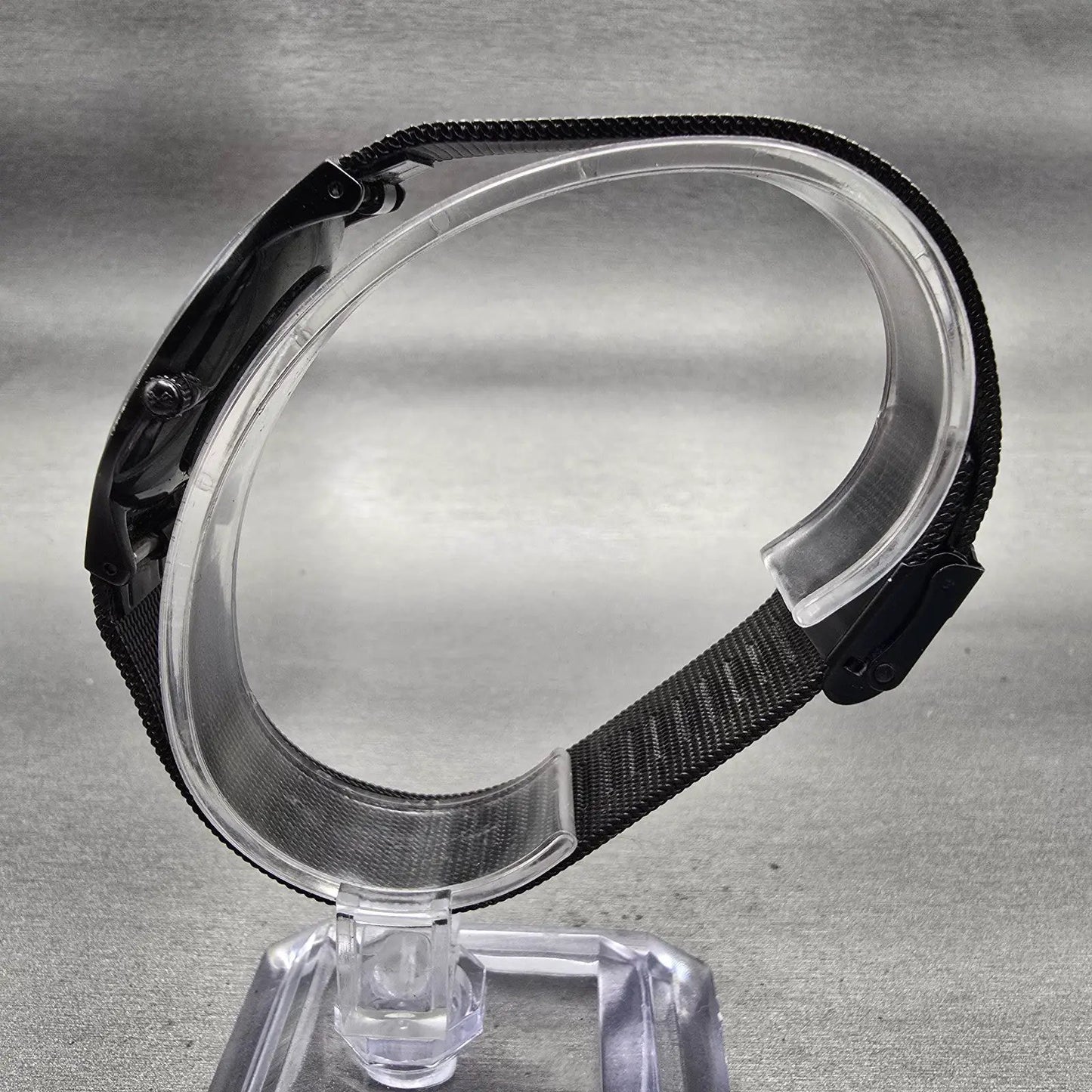 Skagen Watch Men 34mm Black Dial Black Tone Titanium Round 233LTMB New Battery6