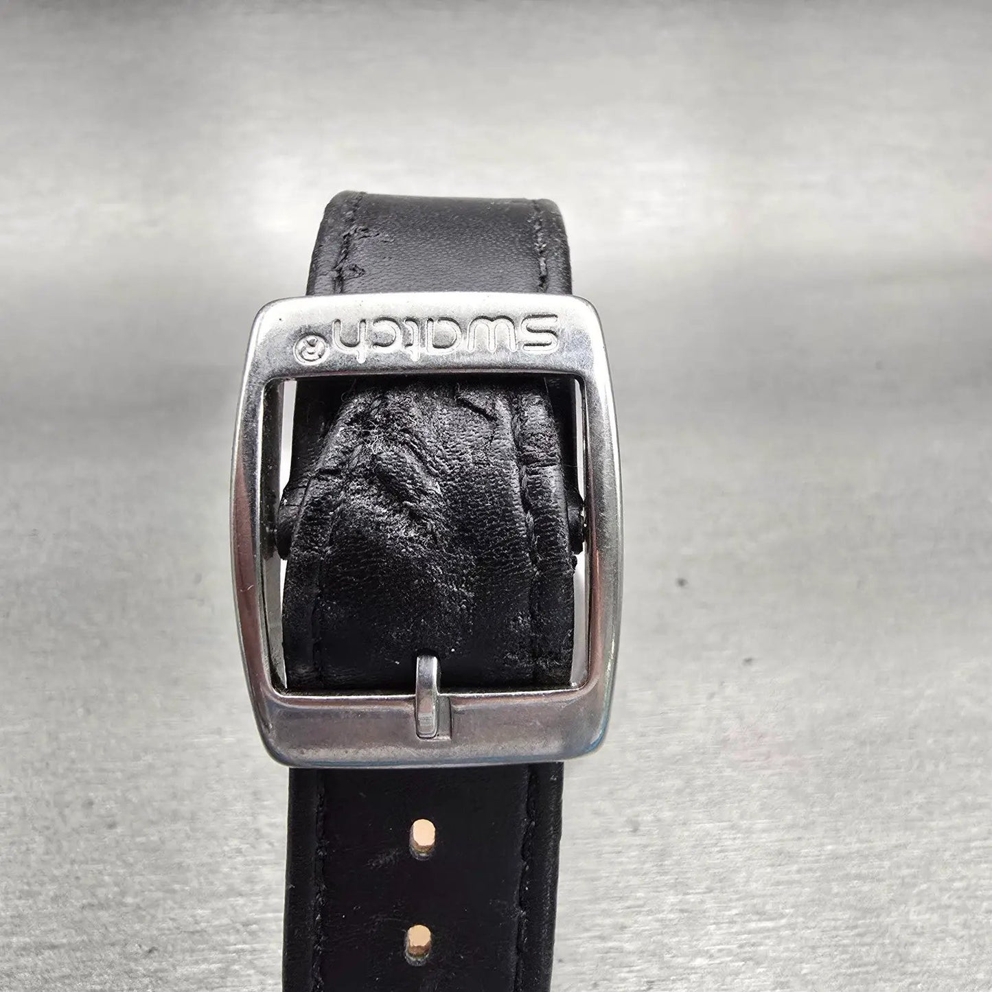 Swatch IRONY Feature Steel Watch Men Black Dial Steel DaydateYGS737 New Battery7