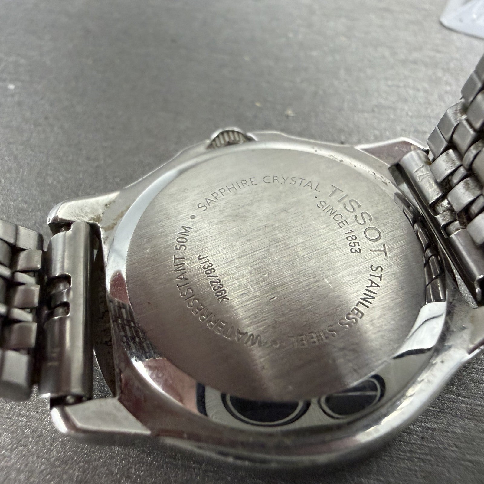 Tissot PR 50 Watch Women 28mm White Dial Silver Tone Date J136/236k New Battery9