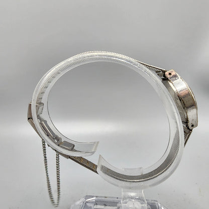 VTG Citizen CQ Watch Women 20mm Silver Dial Silver Tone 4-830385 New Battery