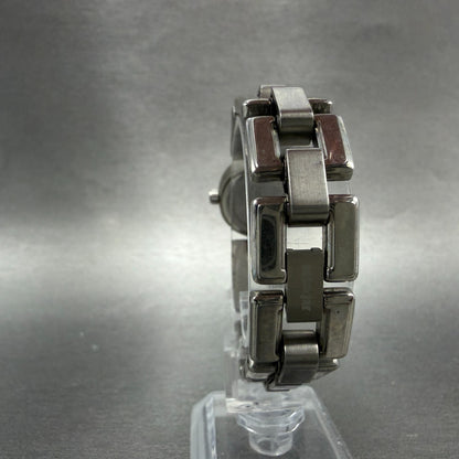 Nixon Nice Watch Women 21mm Black Dial Silver Tone Round New Battery7